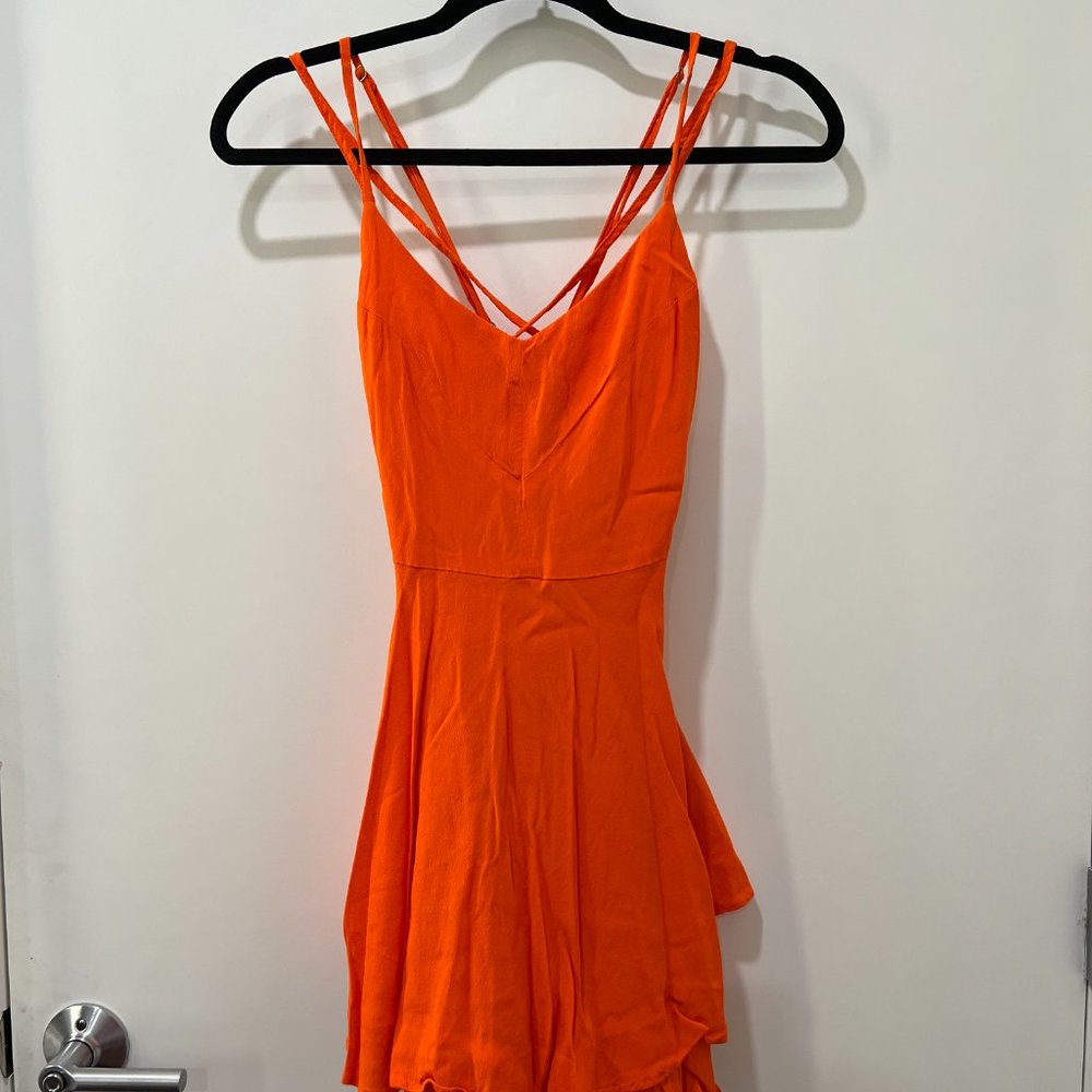Copper Key orange skater dress